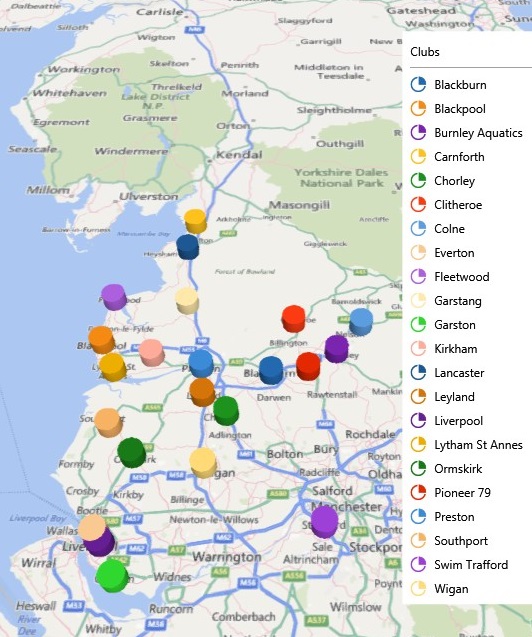 Map of Micro League Clubs